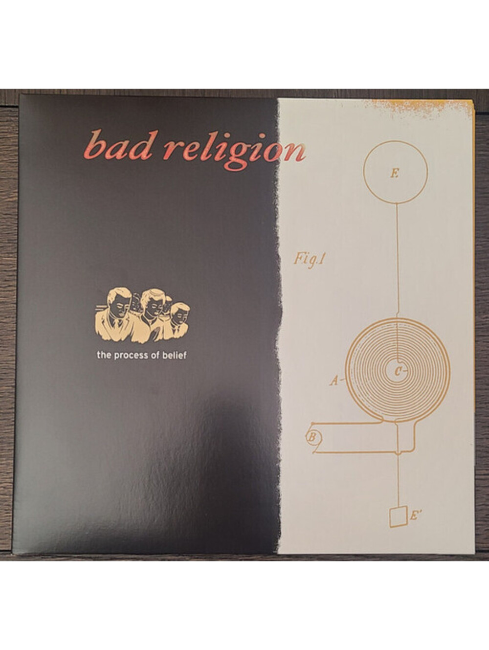 BAD RELIGION - THE PROCESS OF BELIEF LP ORANGE VINYL RECORD GATEFOLD punk rock